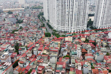 Vị trí ba đường sẽ mở theo qui hoạch ở phường Thượng Đình, Thanh Xuân, Hà Nội