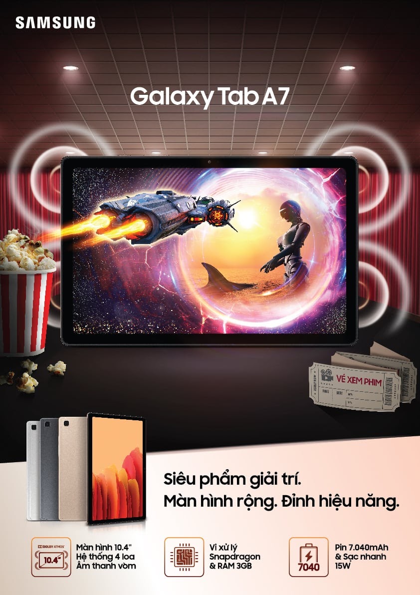 Samsung Galaxy Tab A7 ra mắt tại thị trường Việt Nam, màn hình 10.4 inch với giá bán 7.99 triệu đồng - Ảnh 3.