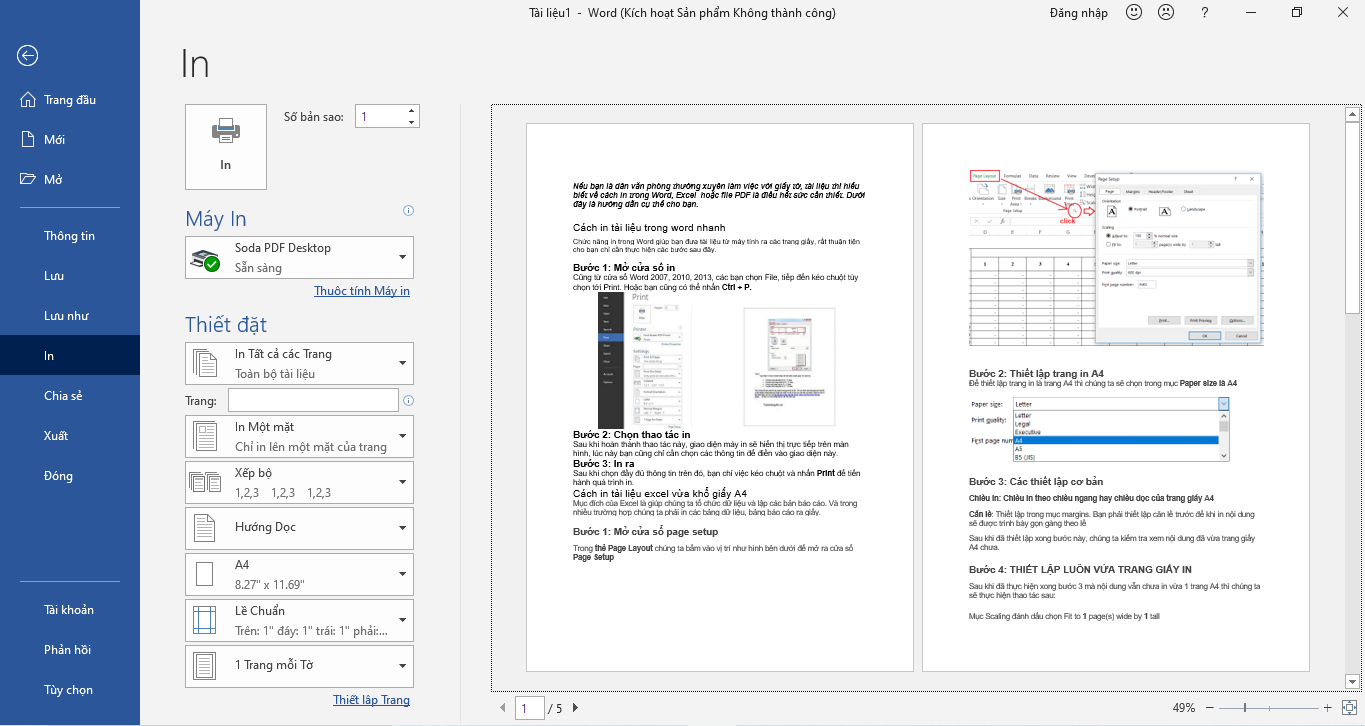 Cách in tài liệu trong word, excel và pdf chỉ bằng vài thao tác đơn giản - Ảnh 1. Cách in tài liệu trong word, excel và pdf chỉ bằng vài thao tác đơn giản - Ảnh 1.