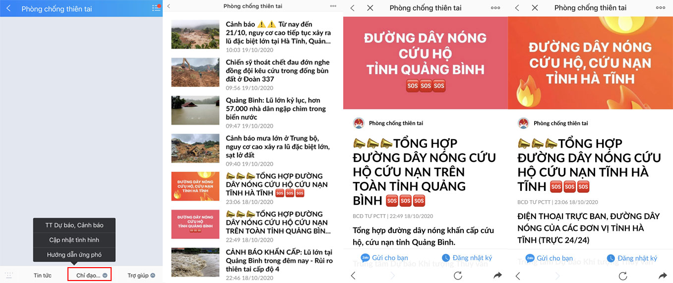 Tổng cục Phòng chống thiên tai ứng dụng OTT để thông tin khẩn về tình hình lũ lụt miền trung - Ảnh 3. Tổng cục Phòng chống thiên tai ứng dụng OTT để thông tin khẩn về tình hình lũ lụt miền trung - Ảnh 3.