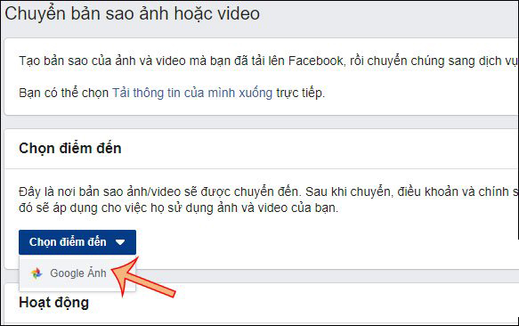 Cách chuyển hình ảnh, video từ facebook sang Google Photo bằng máy tính - Ảnh 2.