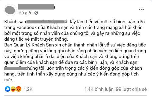 Cách xử lí của khách sạn 5 sao tại TP HCM khi nhân viên nói xấu khách trên mạng xã hội - Ảnh 2. Cách xử lí của khách sạn 5 sao tại TP HCM khi nhân viên nói xấu khách trên mạng xã hội - Ảnh 2.
