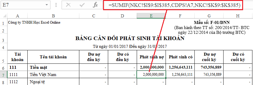 7 hàm trong Excel thường được sử dụng trong kế toán tổng hợp - Ảnh 4. 7 hàm trong Excel thường được sử dụng trong kế toán tổng hợp - Ảnh 4.