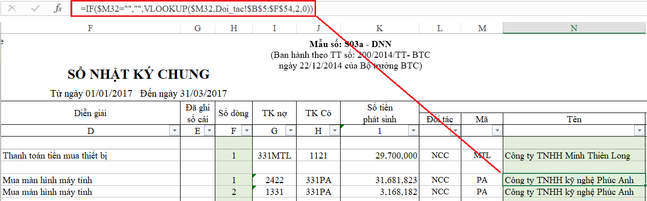 7 hàm trong Excel thường được sử dụng trong kế toán tổng hợp - Ảnh 3. 7 hàm trong Excel thường được sử dụng trong kế toán tổng hợp - Ảnh 3.