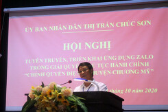 Huyện Chương Mỹ ứng dụng Zalo vào công tác cải cách hành chính