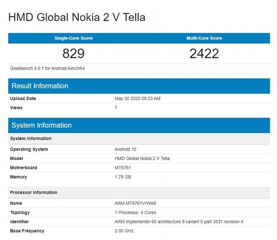Nokia 2 V Tella vừa được ra mắt với giá cực rẻ 2,1 triệu đồng - Ảnh 1. Nokia 2 V Tella vừa được ra mắt với giá cực rẻ 2,1 triệu đồng - Ảnh 1.