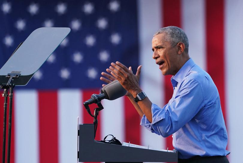 Ông Obama tiếp sức cho ứng viên Biden, tấn công dồn dập Tổng thống Trump - Ảnh 1. Ông Obama tiếp sức cho ứng viên Biden, tấn công dồn dập Tổng thống Trump - Ảnh 1.