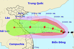 Bão số 8 giật cấp 13, hướng đi khó lường vào Bắc Trung Bộ