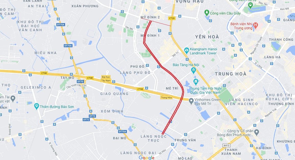 Đường sẽ mở theo qui hoạch ở Hà Nội: Đường nối làng Ngọc Trục với Sân Mỹ Đình - Ảnh 1.