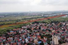 Vị trí 4 đường sẽ mở theo qui hoạch ở xã Kim Chung, Đông Anh, Hà Nội