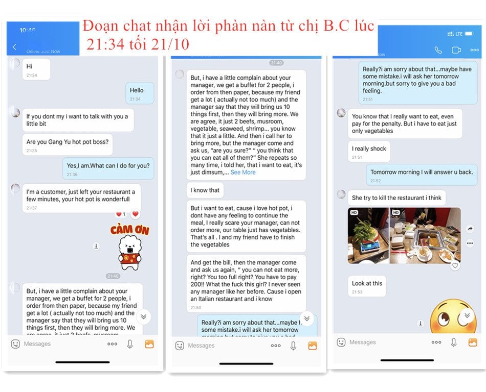 Nhà hàng ở Đà Nẵng đã lên tiếng xin lỗi sau vụ phạt khách 200.000 đồng vì đồ ăn thừa - Ảnh 2.