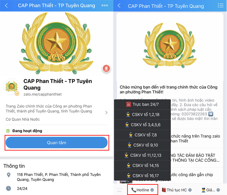 Đưa vào hoạt động 146 trang Zalo cải cách hành chính, an ninh trật tự tại Tuyên Quang - Ảnh 3. Đưa vào hoạt động 146 trang Zalo cải cách hành chính, an ninh trật tự tại Tuyên Quang - Ảnh 3.