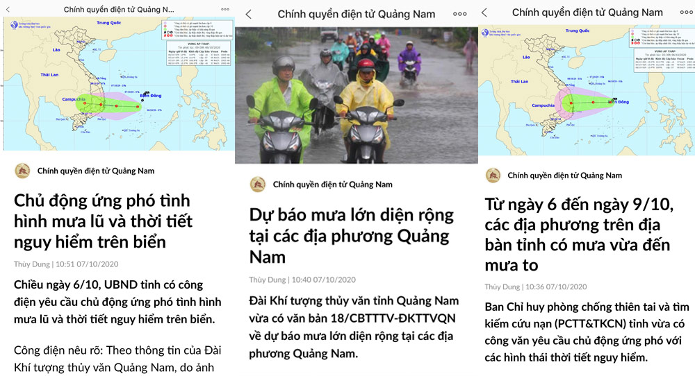 Quảng Nam ứng phó mưa lũ cho người dân qua Zalo - Ảnh 1.