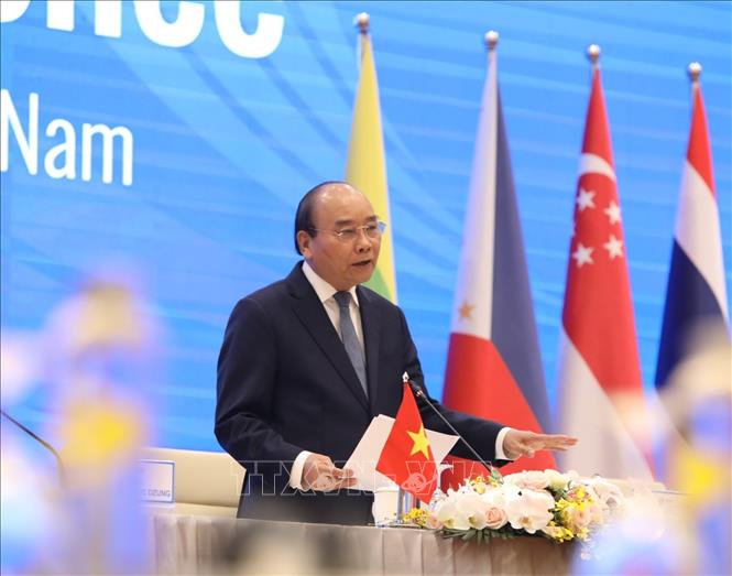 Thủ tướng Nguyễn Xuân Phúc chủ trì lễ khai mạc Hội nghị Cấp cao ASEAN 37 - Ảnh 1. Thủ tướng Nguyễn Xuân Phúc chủ trì lễ khai mạc Hội nghị Cấp cao ASEAN 37 - Ảnh 1.