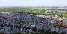 Vị trí ba khu đất nằm trong qui hoạch ở phường Long Biên, quận Long Biên, Hà Nội