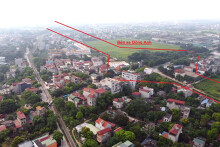 Vị trí ba đường sẽ mở theo qui hoạch ở thị trấn Đông Anh, Hà Nội