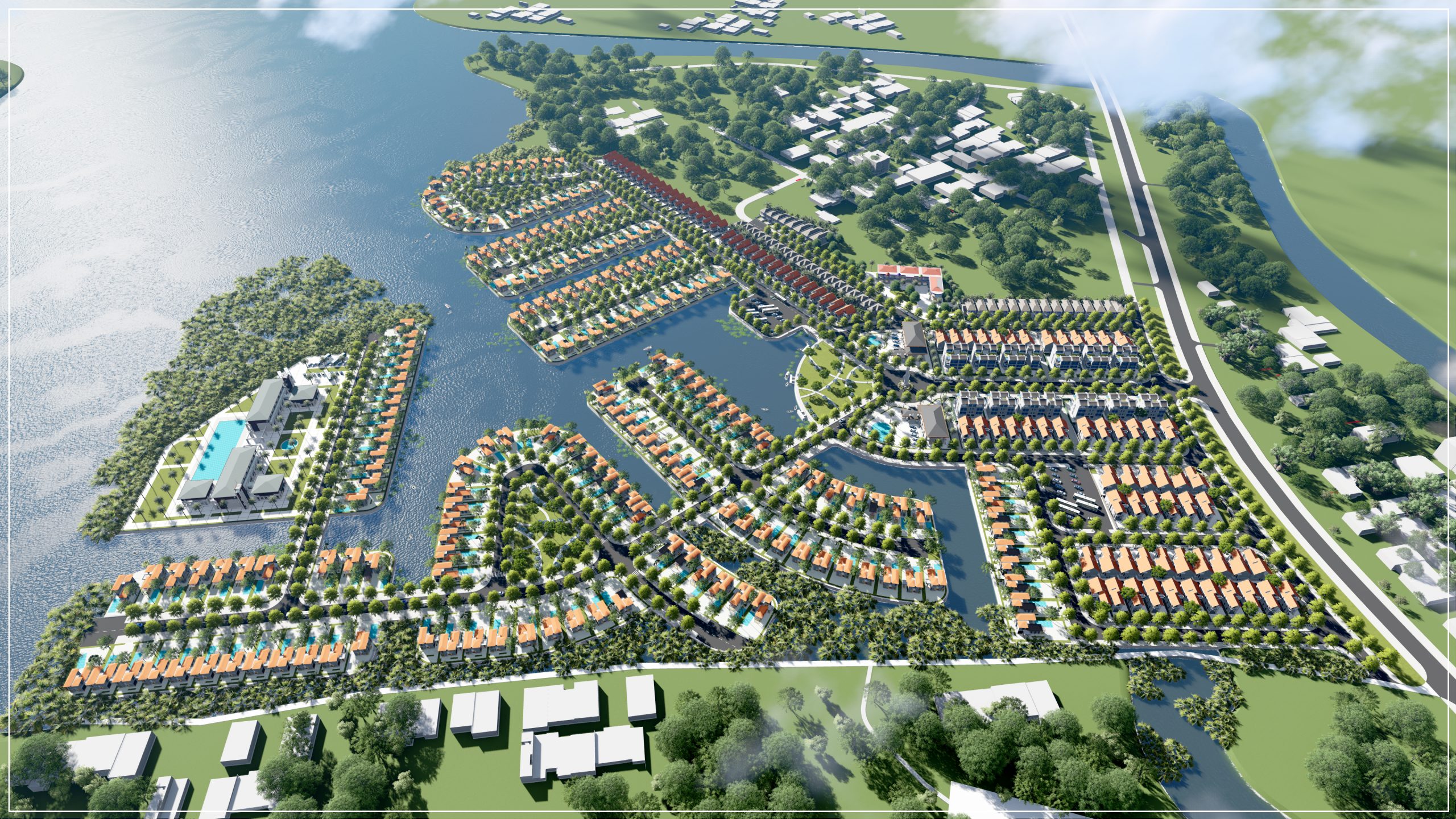 Phối cảnh Khu đô thị Cồn Tiến. (Ảnh: Công ty CP Đạt Phương Hội An). Phối cảnh Khu đô thị Cồn Tiến. (Ảnh: Công ty CP Đạt Phương Hội An).