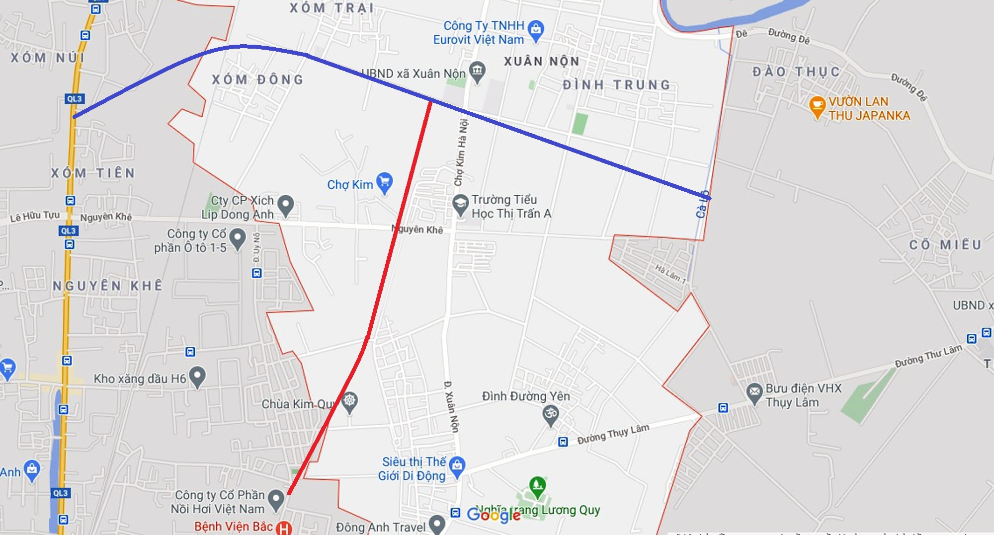 Vị trí ba đường sẽ mở theo qui hoạch ở xã Xuân Nộn, Đông Anh, Hà Nội - Ảnh 9. Vị trí ba đường sẽ mở theo qui hoạch ở xã Xuân Nộn, Đông Anh, Hà Nội - Ảnh 9.
