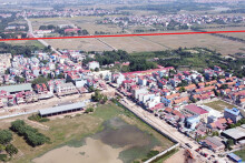 Vị trí ba đường sẽ mở theo qui hoạch ở xã Xuân Nộn, Đông Anh, Hà Nội