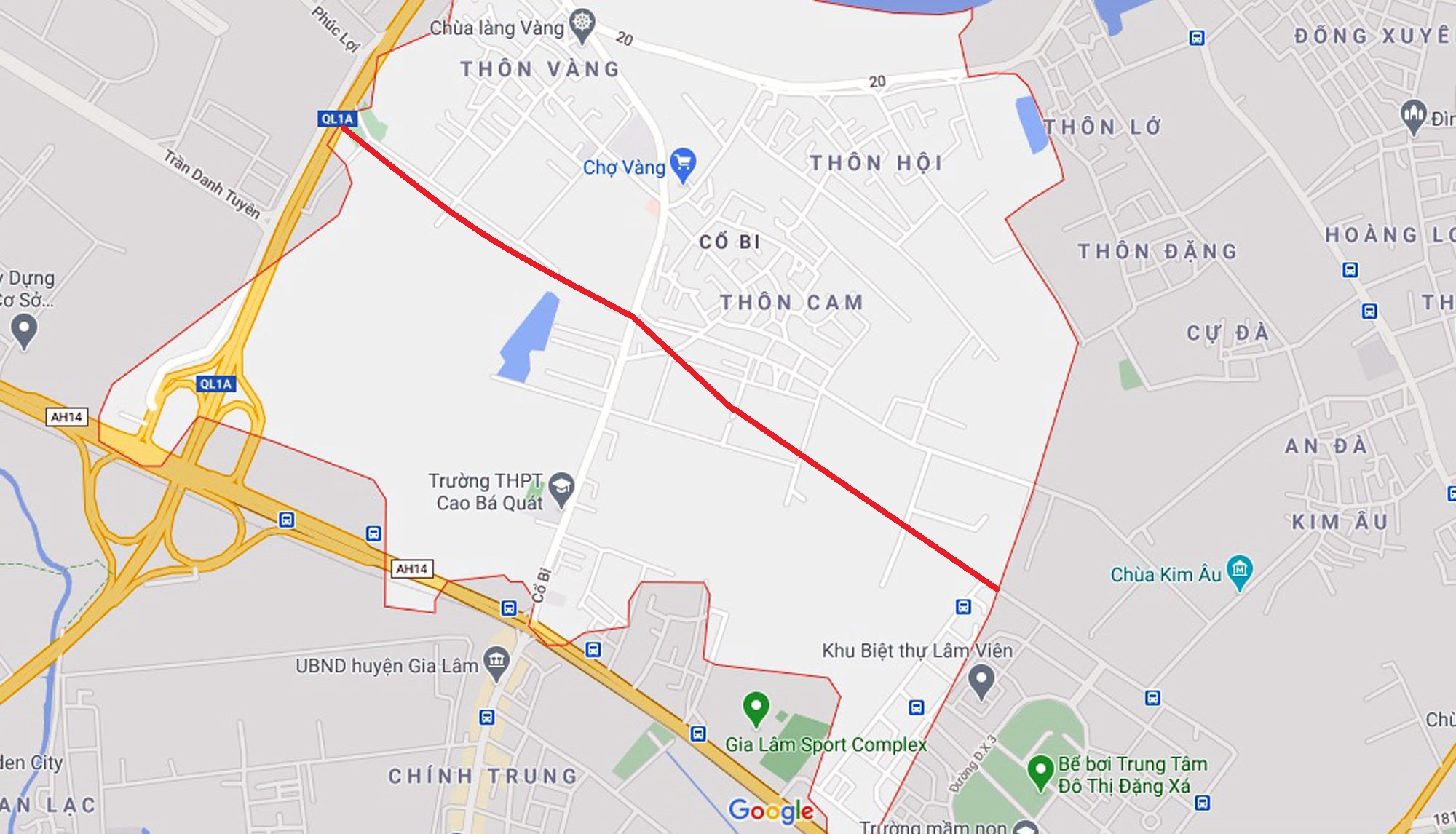 Vị trí ba đường sẽ mở theo qui hoạch ở xã Cổ Bi, Gia Lâm, Hà Nội - Ảnh 2. Vị trí ba đường sẽ mở theo qui hoạch ở xã Cổ Bi, Gia Lâm, Hà Nội - Ảnh 2.