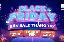 Tận hưởng lễ hội mua sắm Black Friday với nhiều sản phẩm giảm sâu đến 70%