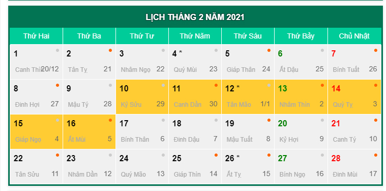 Thủ tướng đồng ý lịch nghỉ Tết Nguyên đán Tân Sửu 2021 - Ảnh 1. Thủ tướng đồng ý lịch nghỉ Tết Nguyên đán Tân Sửu 2021 - Ảnh 1.