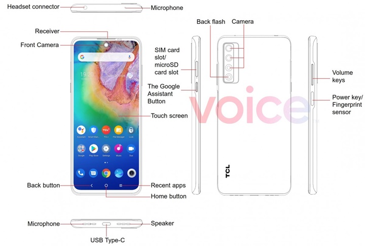 Rò rỉ thông tin về điện thoại thông minh TCL 20 5G trước giờ vàng - Ảnh 1. Rò rỉ thông tin về điện thoại thông minh TCL 20 5G trước giờ vàng - Ảnh 1.