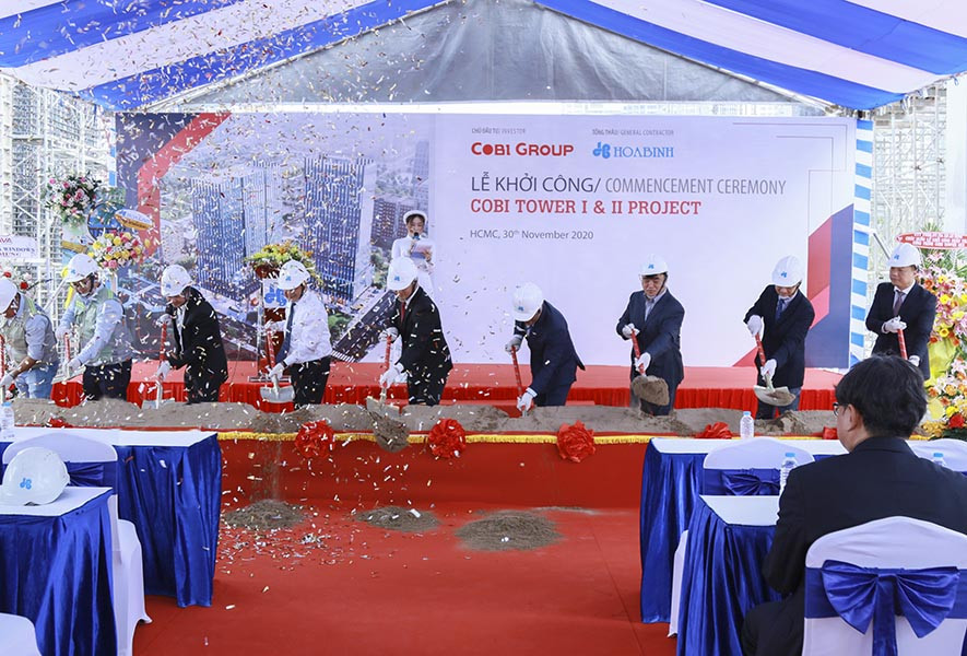 Hòa Bình khởi công cao ốc 20 tầng ở khu Nam Sài Gòn - Ảnh 1. Hòa Bình khởi công cao ốc 20 tầng ở khu Nam Sài Gòn - Ảnh 1.