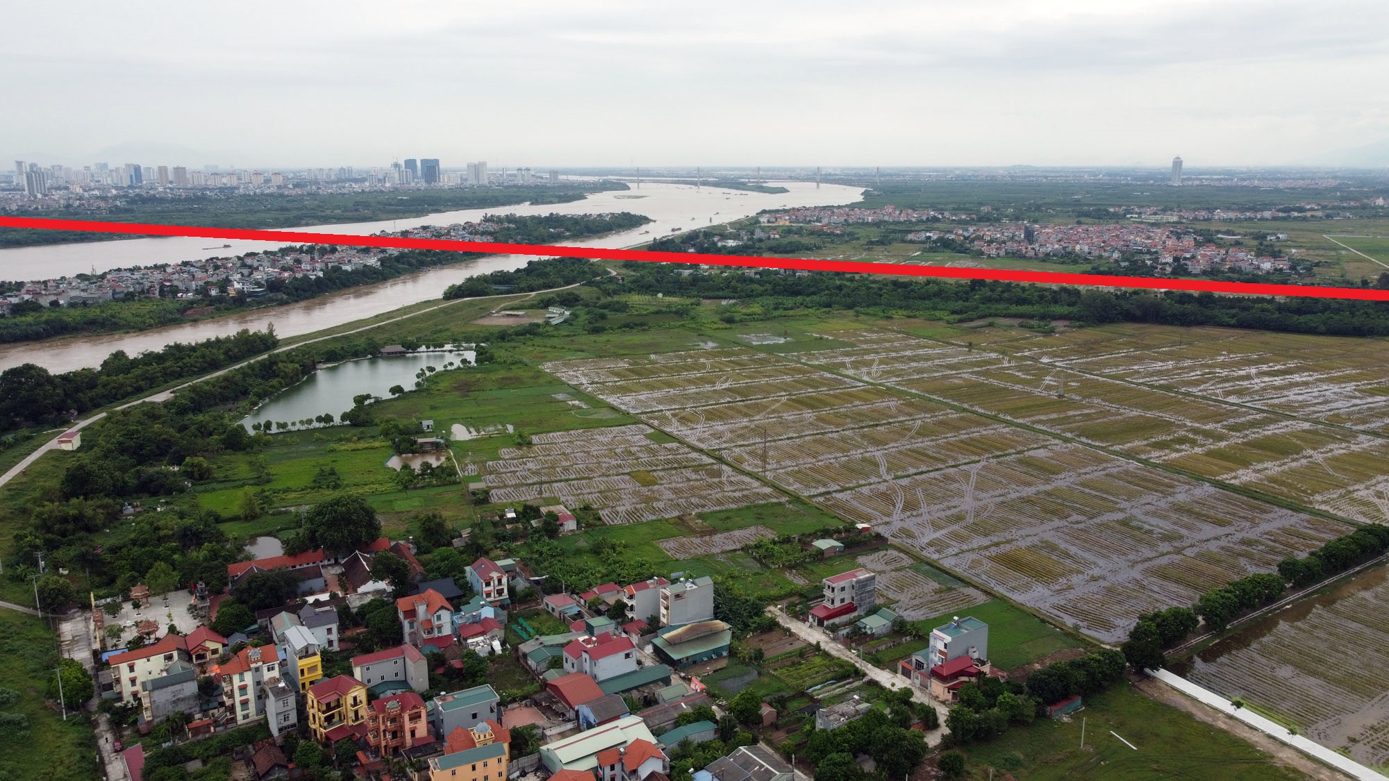 đường sẽ mở theo qui hoạch ở xã Đông Hội, Đông Anh, Hà Nội - Ảnh 3.