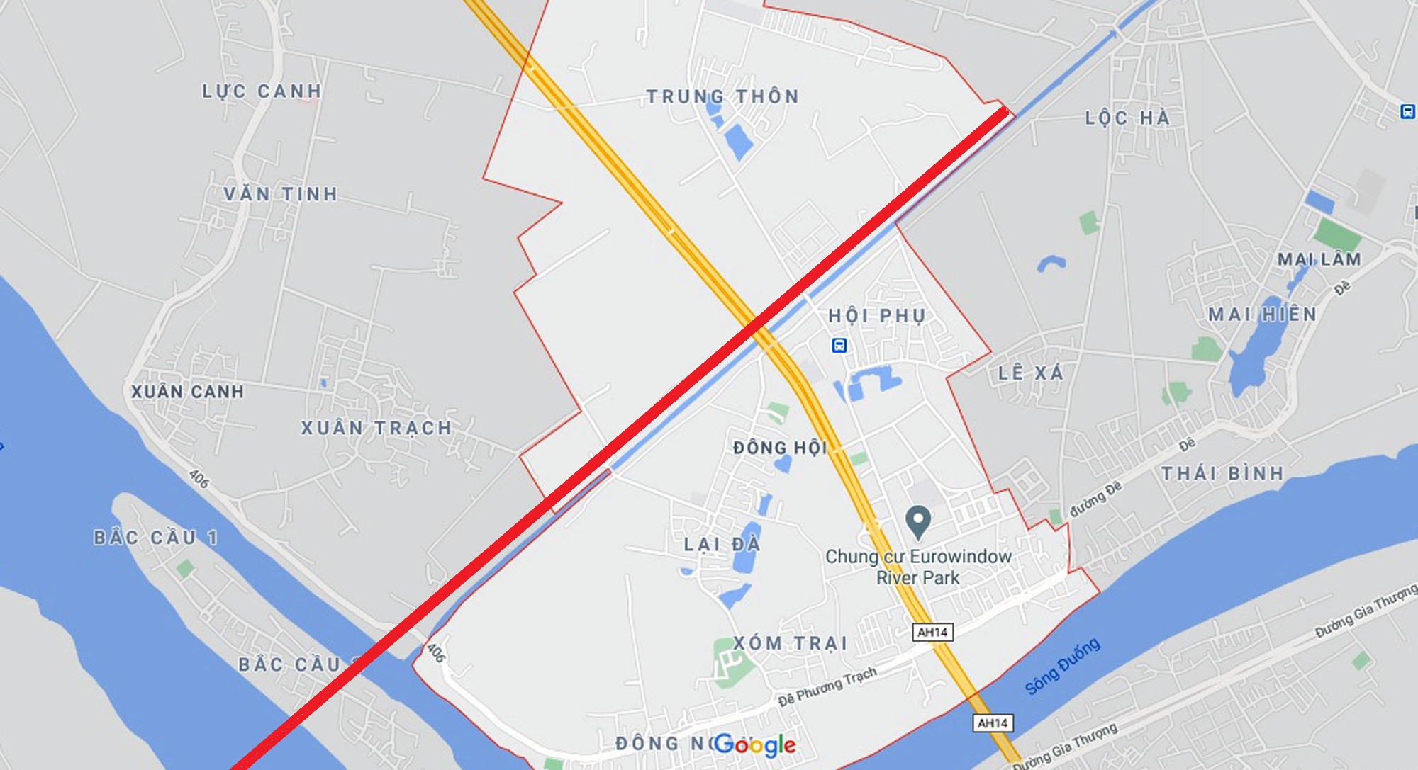 đường sẽ mở theo qui hoạch ở xã Đông Hội, Đông Anh, Hà Nội - Ảnh 2.