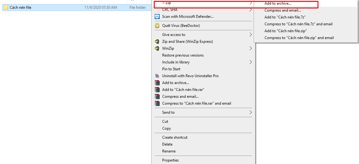 Cách nén và giải nén file PDF, Word, Excel trên máy tính - Ảnh 3. Cách nén và giải nén file PDF, Word, Excel trên máy tính - Ảnh 3.