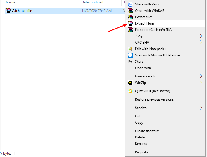 Cách nén và giải nén file PDF, Word, Excel trên máy tính - Ảnh 4. Cách nén và giải nén file PDF, Word, Excel trên máy tính - Ảnh 4.