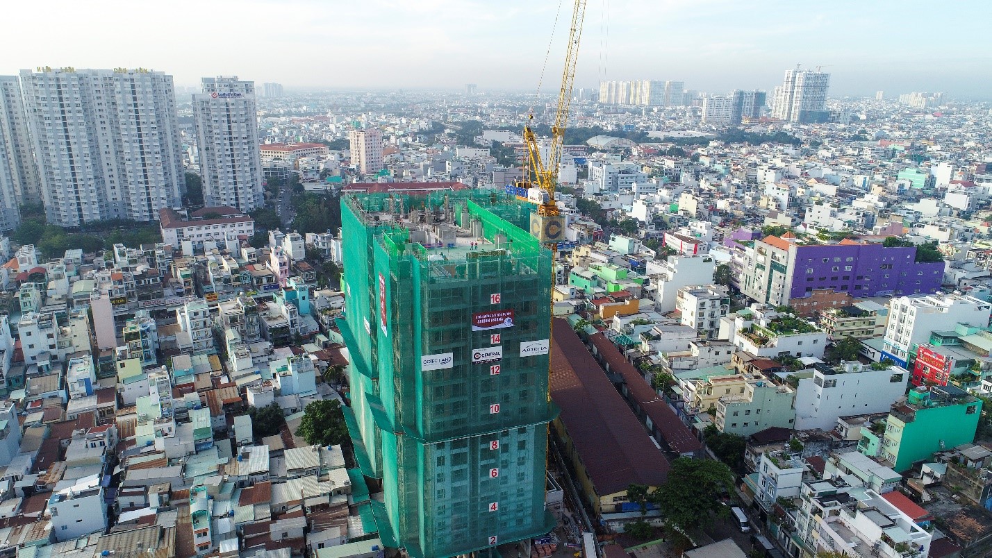 Central cất nóc dự án cao cấp 16 tầng - Ảnh 1. Central cất nóc dự án cao cấp 16 tầng - Ảnh 1.