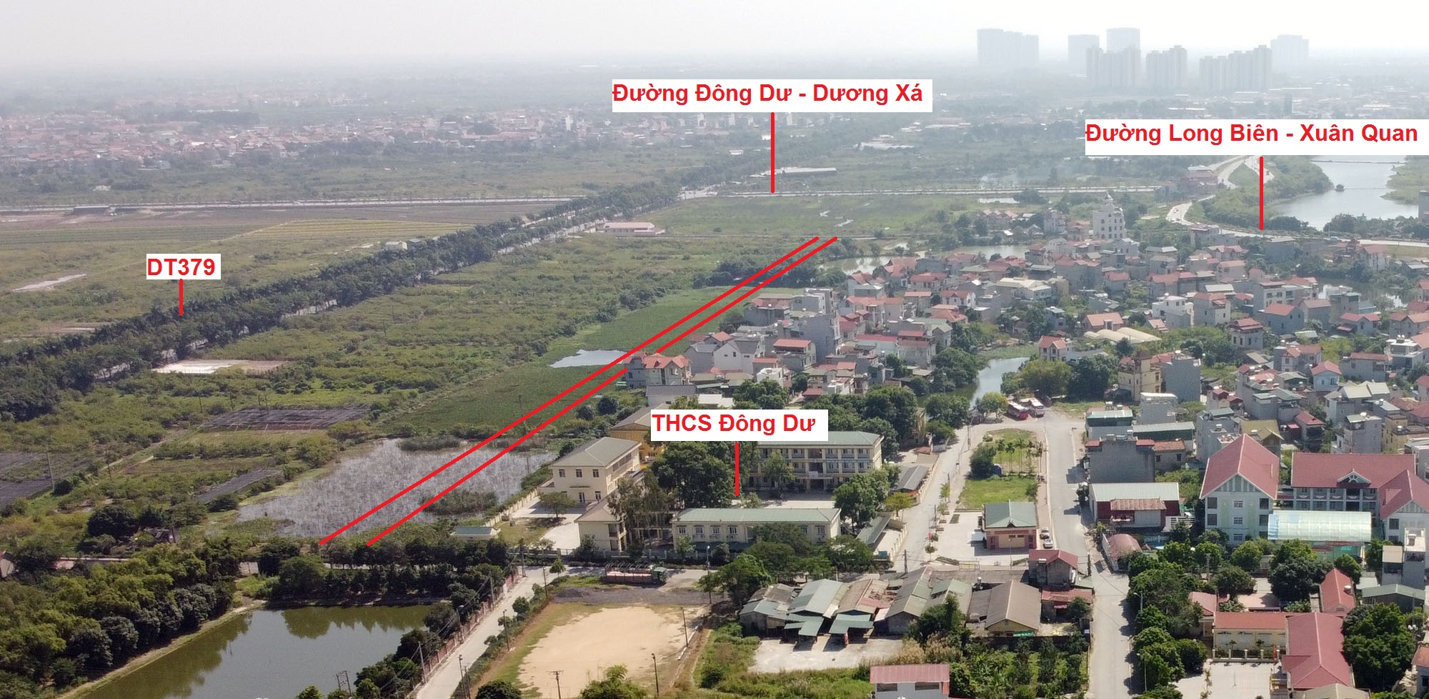 Toàn cảnh tuyến đường nhìn từ cầu Thanh Trì. Toàn cảnh tuyến đường nhìn từ cầu Thanh Trì.