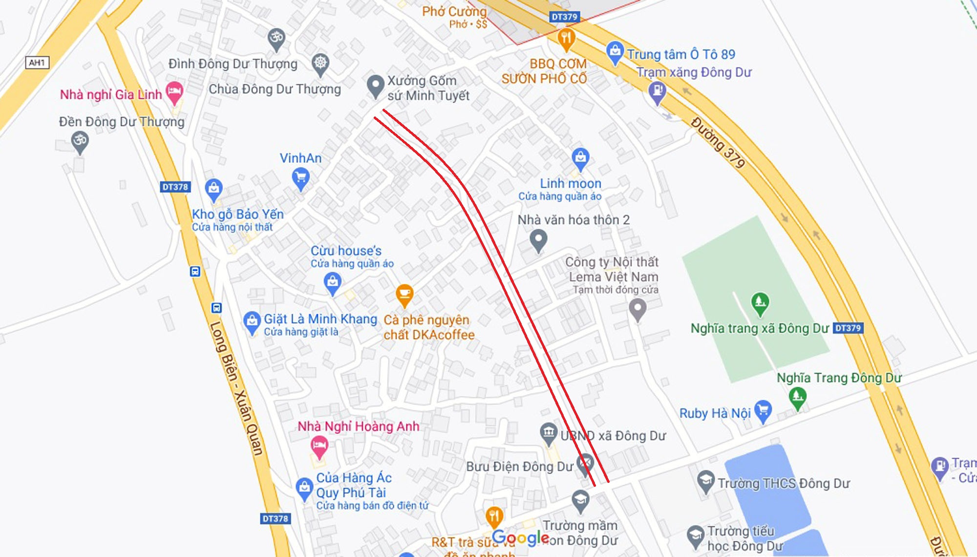 Sơ đồ tuyến đường. (Nguồn ảnh: Google). Sơ đồ tuyến đường. (Nguồn ảnh: Google).