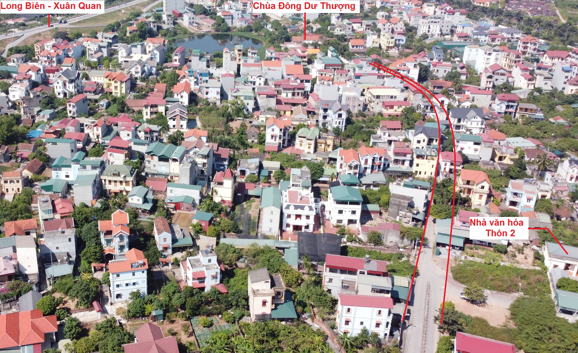 Tuyến kết thúc ở đoạn gần chùa Đông Dư Thượng. Tuyến kết thúc ở đoạn gần chùa Đông Dư Thượng.