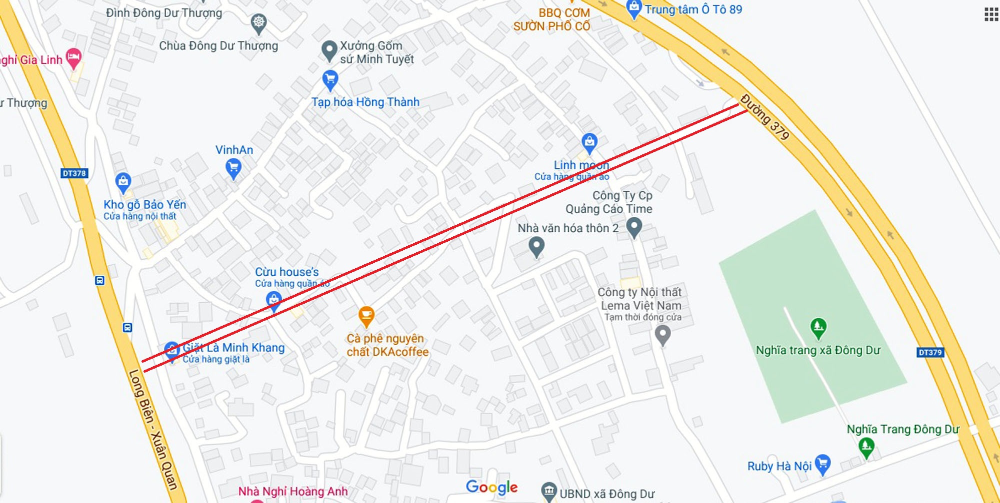 Sơ đồ tuyến đường. (Nguồn ảnh: Google). Sơ đồ tuyến đường. (Nguồn ảnh: Google).