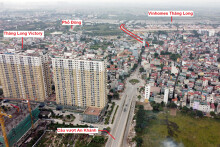 Vị trí ba đường sẽ mở theo qui hoạch ở xã An Khánh, Hoài Đức, Hà Nội