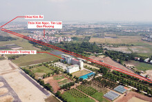 Vị trí ba đường sẽ mở theo quy hoạch ở xã Tân Hội, Đan Phượng, Hà Nội