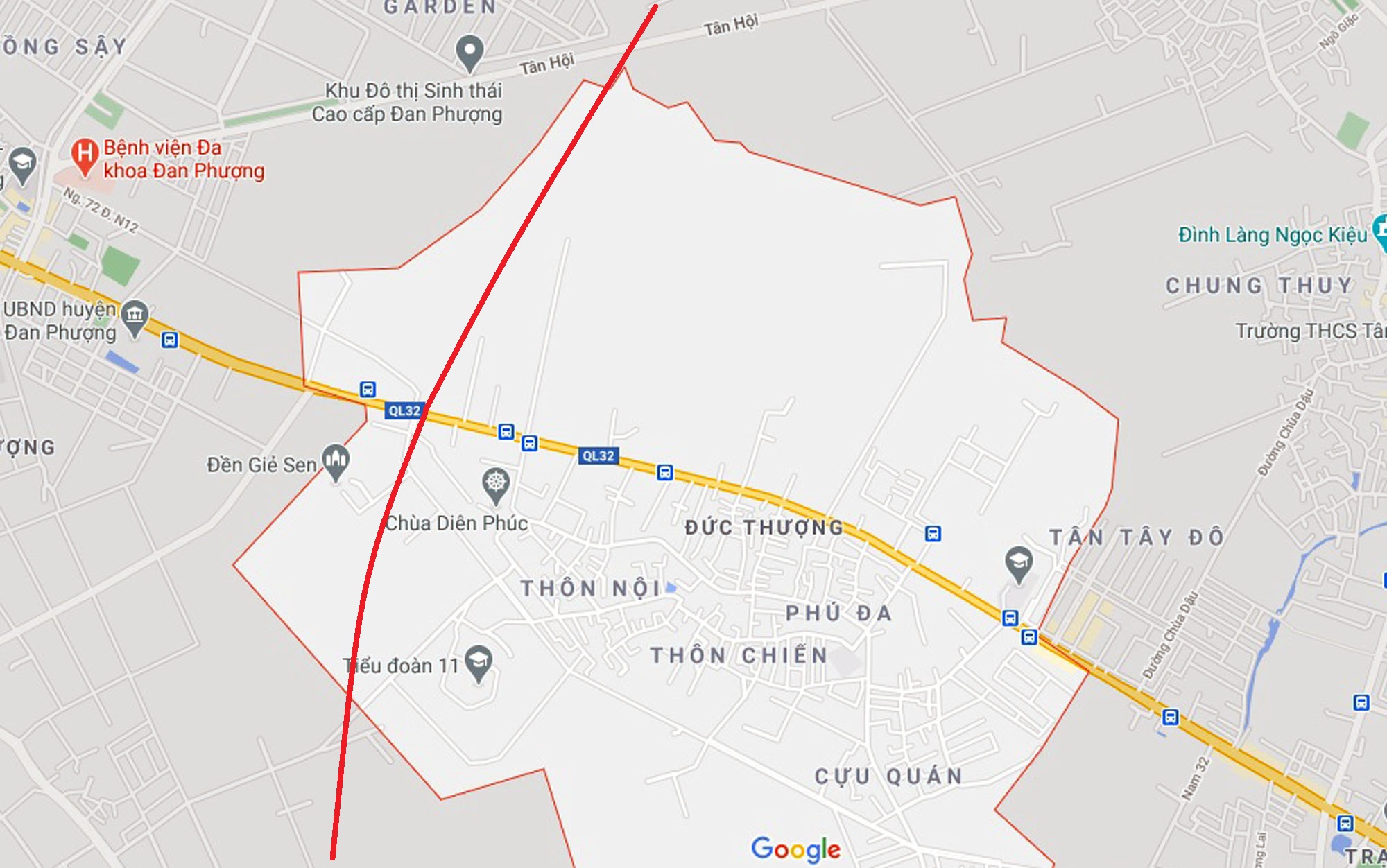 Ba đường sẽ mở theo qui hoạch ở xã Đức Thượng, Hoài Đức, Hà Nội - Ảnh 2. Ba đường sẽ mở theo qui hoạch ở xã Đức Thượng, Hoài Đức, Hà Nội - Ảnh 2.