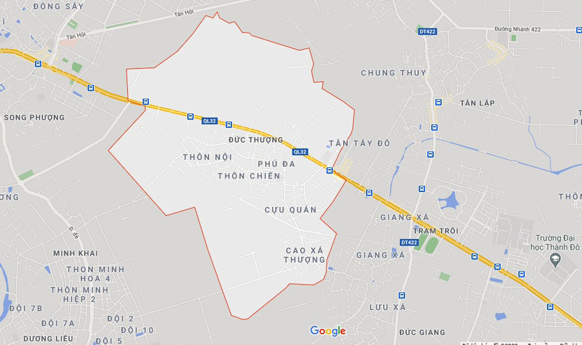 Ba đường sẽ mở theo qui hoạch ở xã Đức Thượng, Hoài Đức, Hà Nội - Ảnh 1. Ba đường sẽ mở theo qui hoạch ở xã Đức Thượng, Hoài Đức, Hà Nội - Ảnh 1.