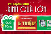 Giáng sinh sale hàng khủng điện thoại, Tivi, tủ lạnh, máy giặt...giảm đến 50%, trả góp 0%
