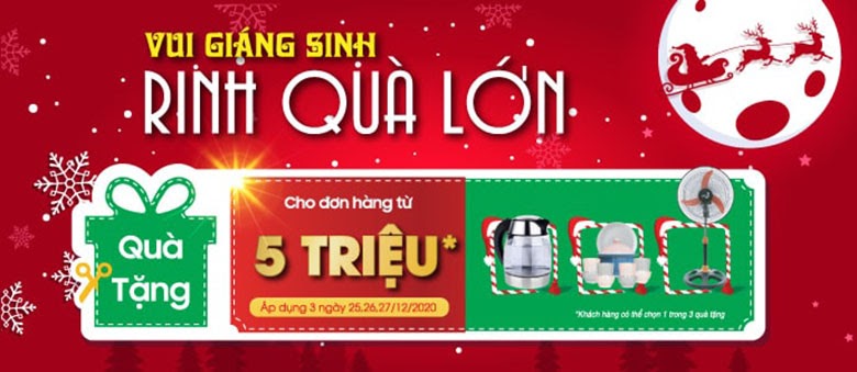 Giáng sinh sale hàng khủng điện thoại, Tivi, tủ lạnh, máy giặt...giảm đến 50%, trả góp 0% - Ảnh 1. Giáng sinh sale hàng khủng điện thoại, Tivi, tủ lạnh, máy giặt...giảm đến 50%, trả góp 0% - Ảnh 1.