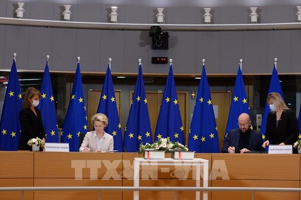 Anh và EU ký 'Hiệp định thương mại và hợp tác' lịch sử hậu Brexit - Ảnh 1.