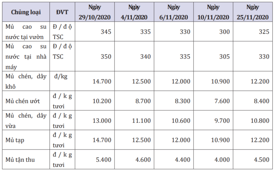 Giá cao su xuất khẩu tăng 15% trong tháng 11 - Ảnh 1. Giá cao su xuất khẩu tăng 15% trong tháng 11 - Ảnh 1.