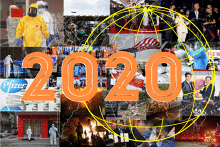 Những bức ảnh phản ánh năm 2020 đầy hỗn loạn