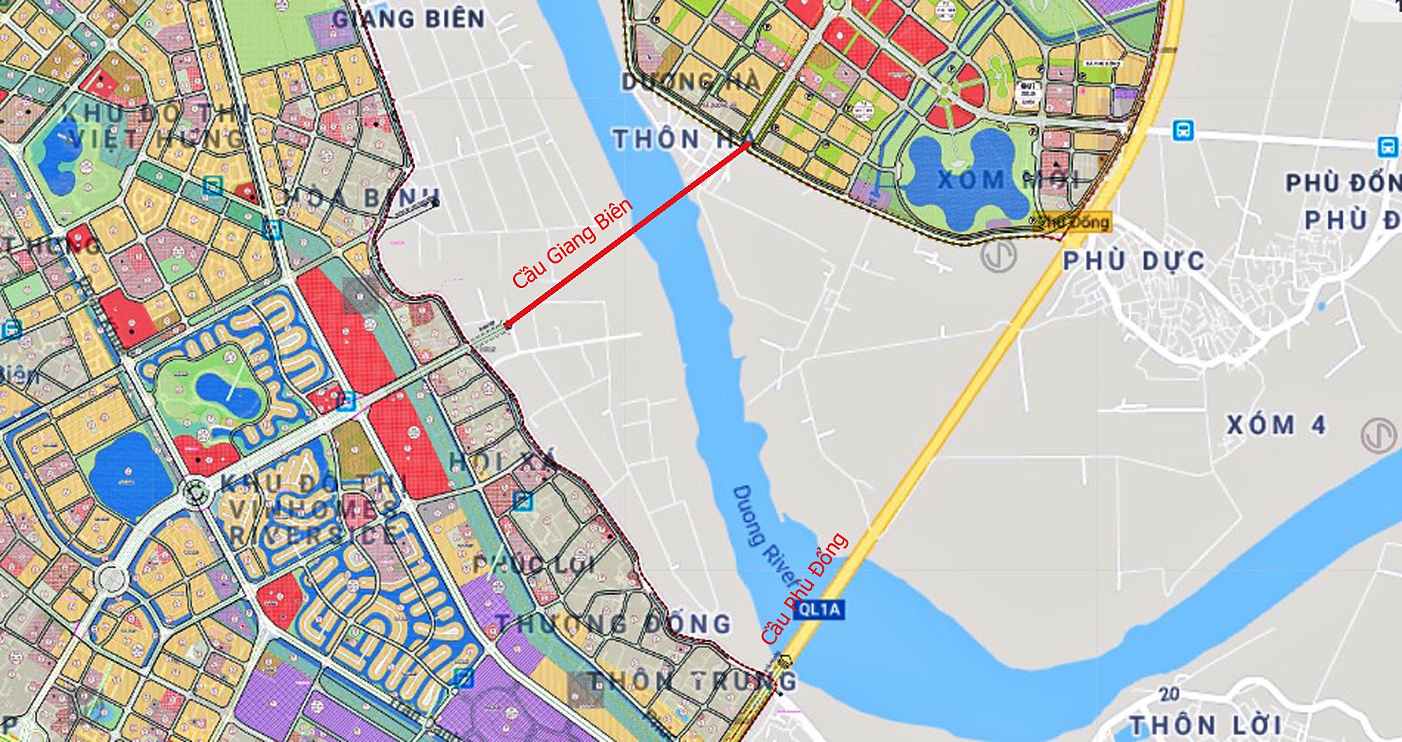 Cầu sẽ mở theo qui hoạch ở Hà Nội: Toành cảnh vị trí làm cầu Giang Biên - Ảnh 1. Cầu sẽ mở theo qui hoạch ở Hà Nội: Toành cảnh vị trí làm cầu Giang Biên - Ảnh 1.