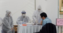 4 trường hợp dương tính khi test nhanh ở chợ hoa Mê Linh đều âm tính