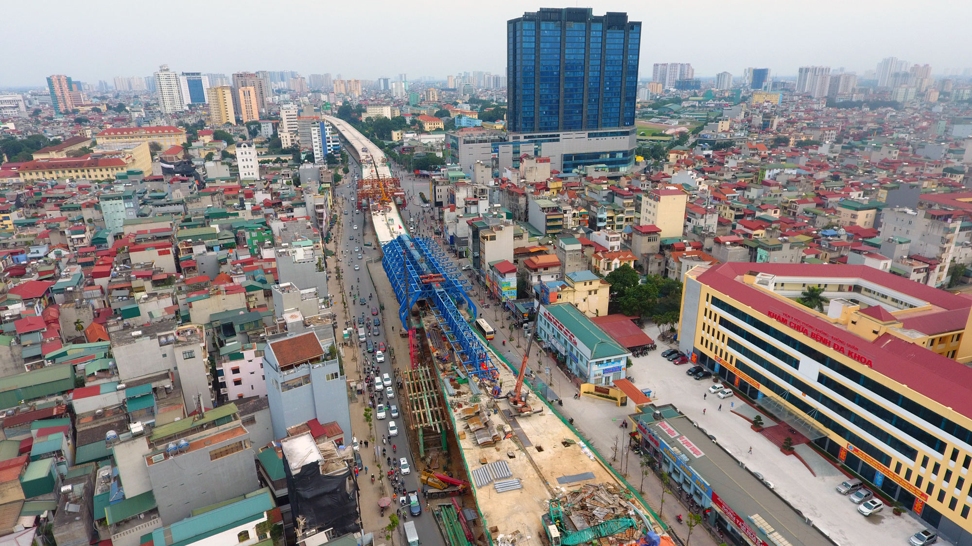 Phân luồng giao thông đường Trường Chinh, Minh Khai làm Vành đai 2 trên cao - Ảnh 1. Phân luồng giao thông đường Trường Chinh, Minh Khai làm Vành đai 2 trên cao - Ảnh 1.