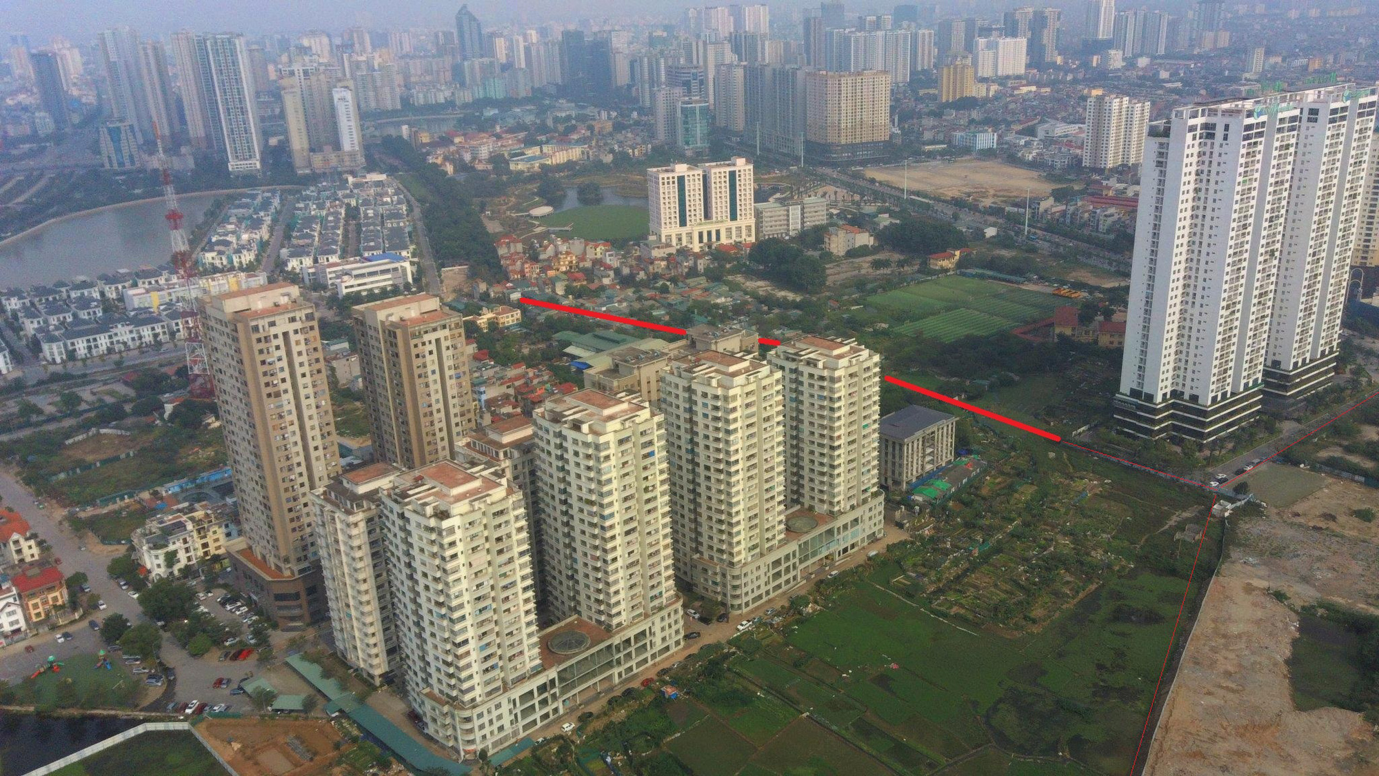 Phê duyệt chỉ giới đường đỏ tuyến đường nối toà nhà Ecolife Capital đến Hồ Mễ Trì - Ảnh 1.